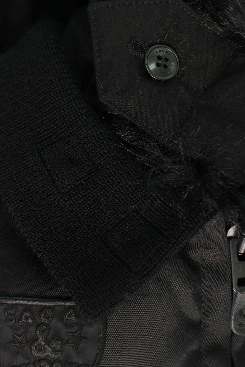 Sacai x SPIEWAK 24AW Fur Coat Black Size M