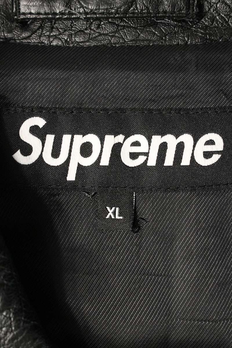 Supreme 22SS Faux Croc Car Coat Black Size XL