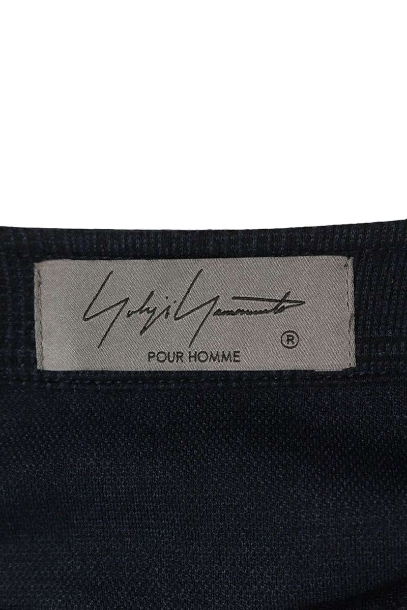 Yohji Yamamoto Check Pattern Coat Blue Size L