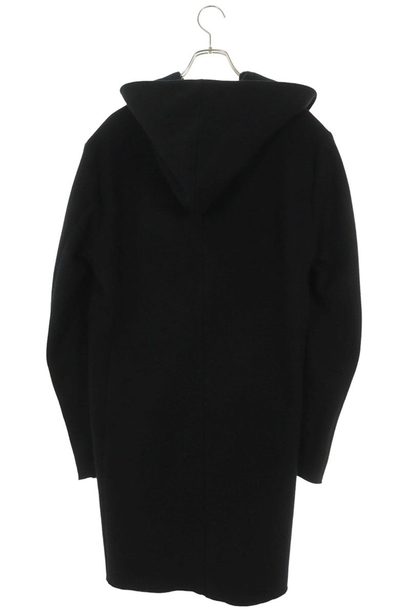 KAZUYUKI KUMAGAI Cashmere Blend Melton Hooded Coat Size L