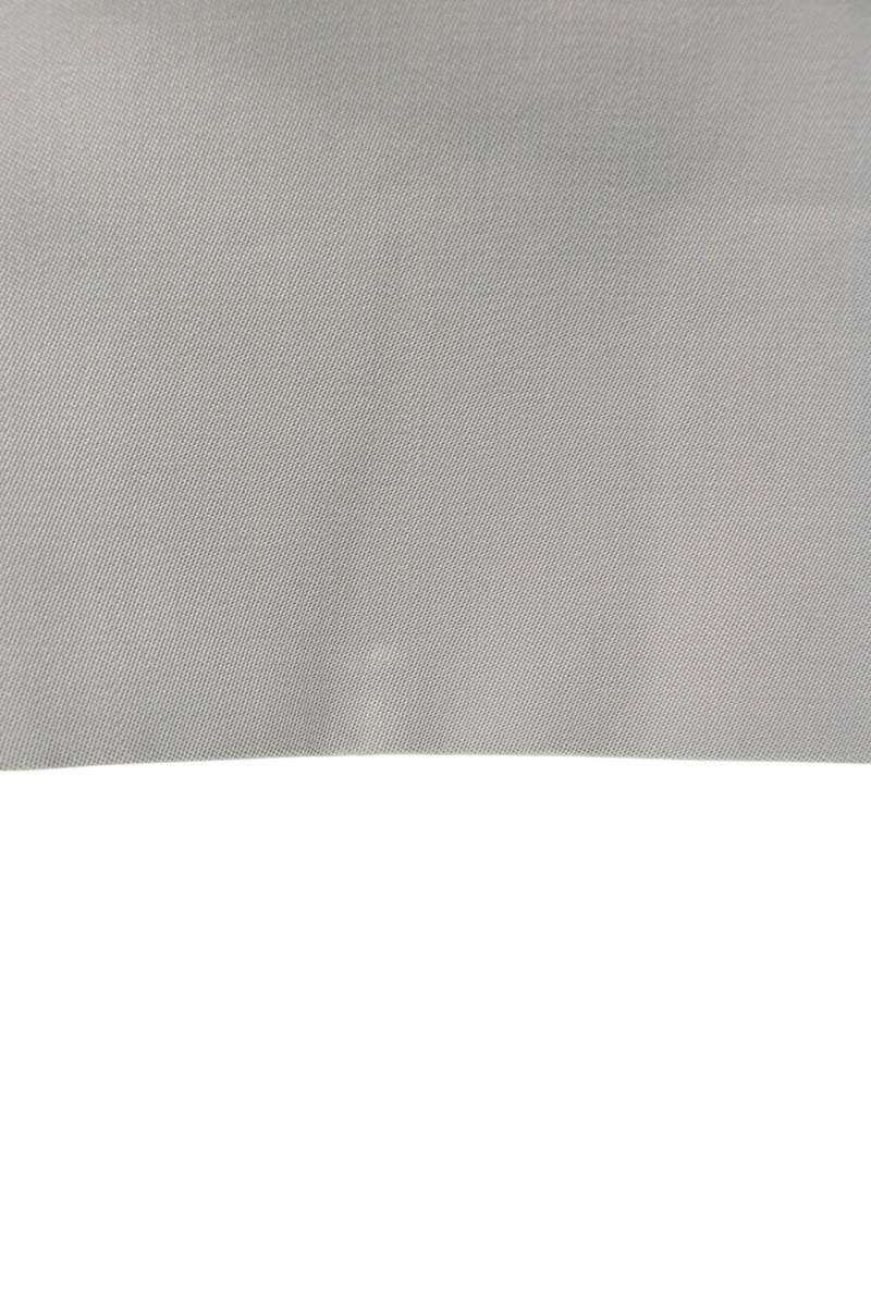 GUCCI Single-Breasted Wool Coat Light Gray Size 48