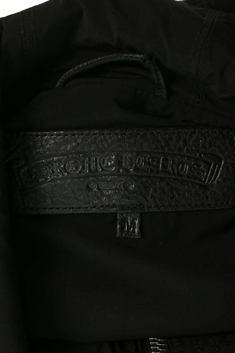 Chrome Hearts MISSING LNK NYLN Padded Coat Black Size M