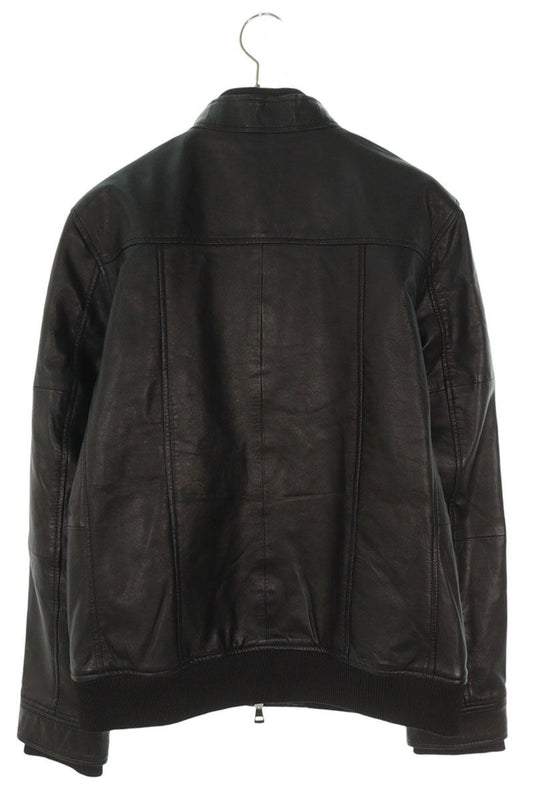 AKM Lamb Leather Jacket Black Size XL
