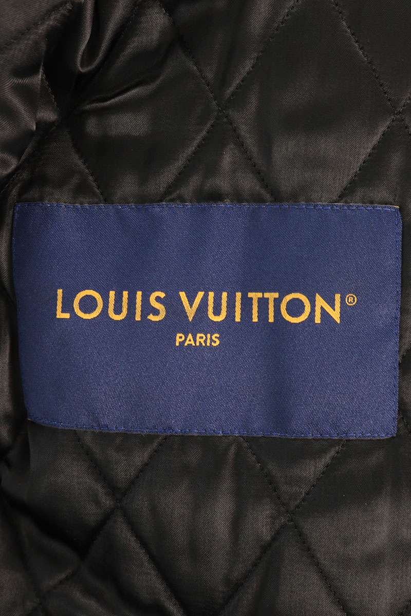 LOUISVUITTON 23SS Logo Patch Long Coach Leather Jkt Size M