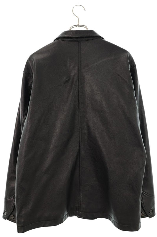 schott Lamb Leather Coverall Jacket Black Size L