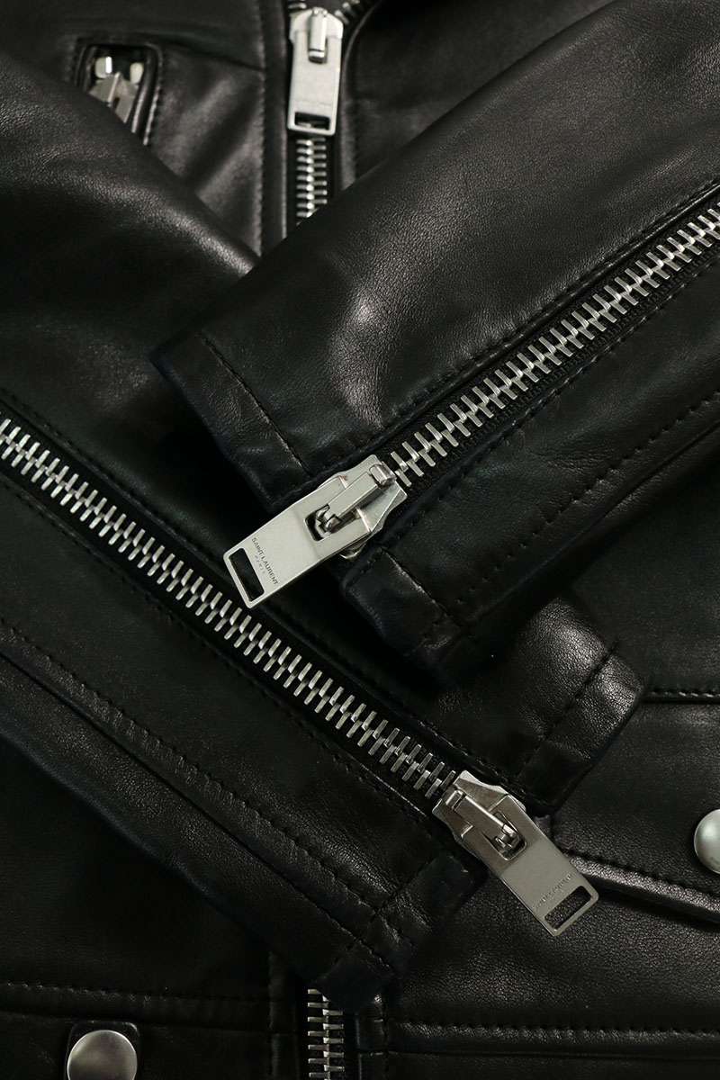 SAINT LAURENT PARIS Classic Moto Leather Jkt Size XS