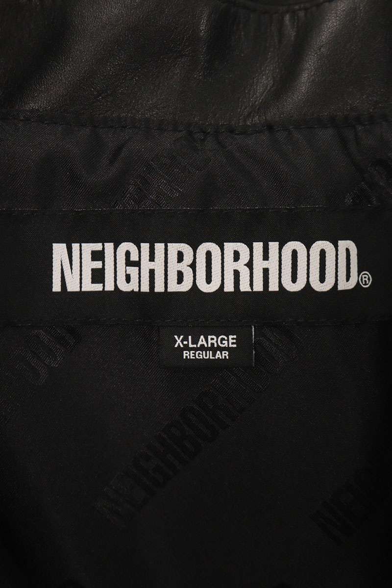 NEIGHBORHOOD 25AW Double Riders Leather Jacket Black Size XL