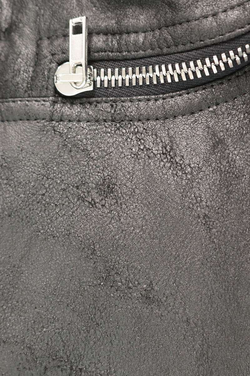 Rick Owens Bauhaus Flight Lambskin Jacket Black Size 50