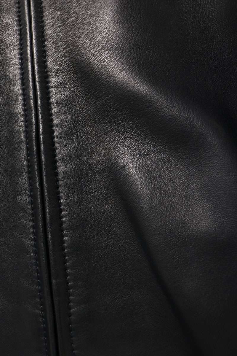 LOEWE Zip-Up Lamb Leather Jacket Size 46