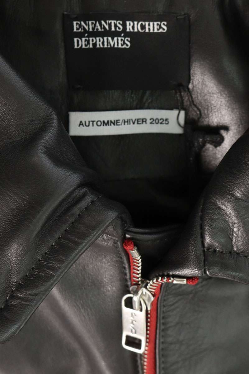 ENFANTS RICHES DEPRIMES Back Human Leather Jacket Size L
