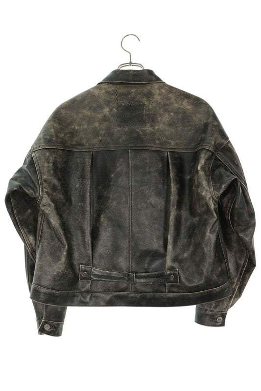 SAINT MICHAEL 26SS Berberjin Vintage Leather Jacket Size 1