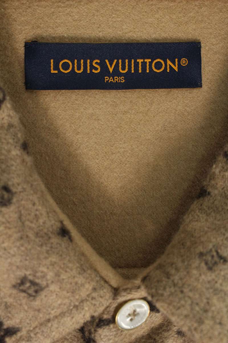 LOUISVUITTON 25SS Monogram Wool Silk Cashmere Size XXL