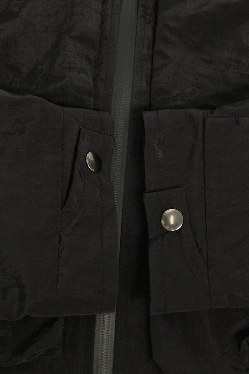cmmawear Black Nylon Zip-Up Blouson Size M