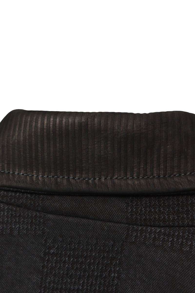 LOUISVUITTON 24AW Leather Trim Damier Work Jacket Size S