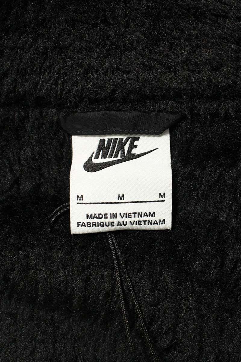 NIKE 25AW Stussy Logo Fleece Zip Blouson Black Size M