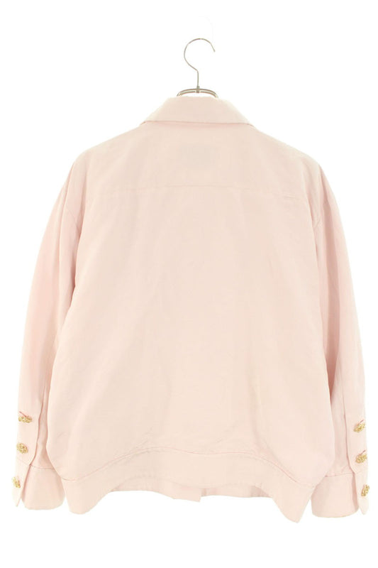 CHANEL Coco Mark Button Cotton Silk Blouson Multi Size XXS