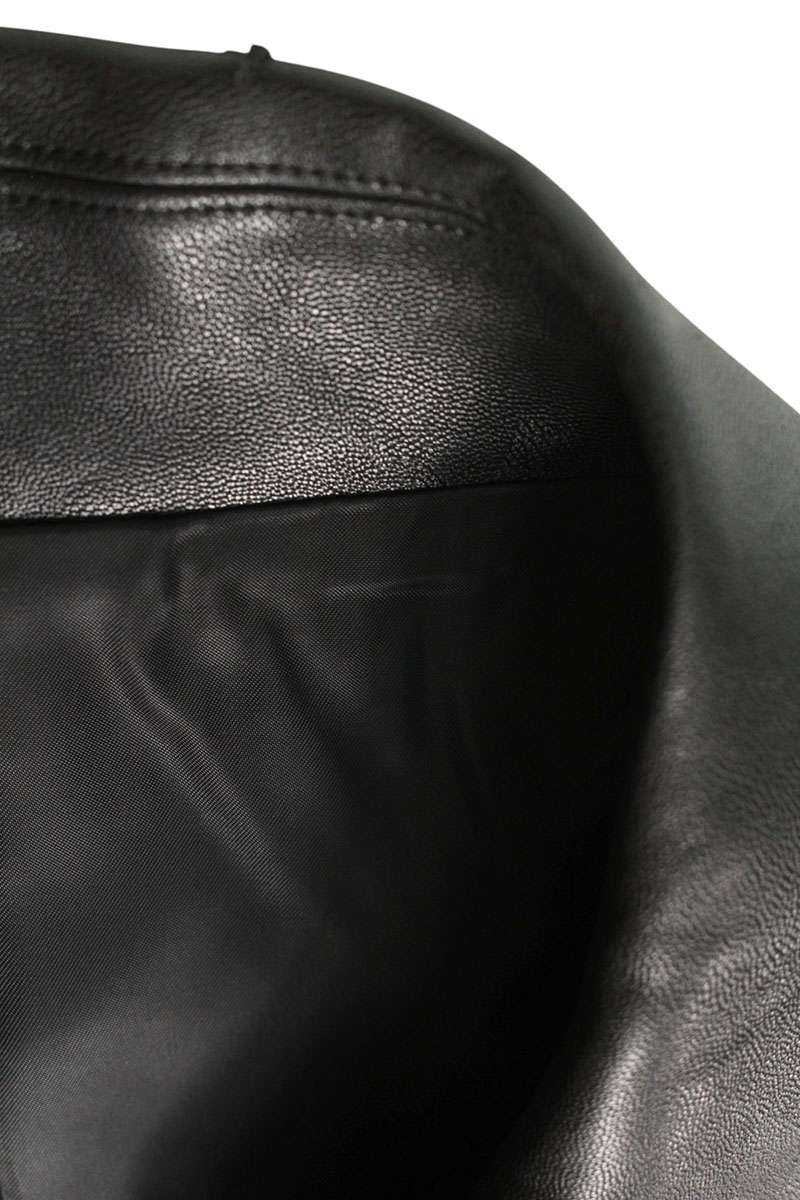 stein Faux Leather Coverall Blouson Black Size S