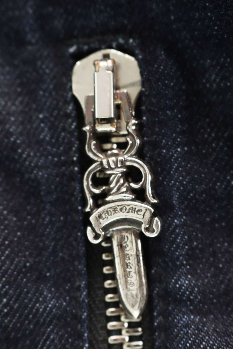 Chrome Hearts Leather Trim Horseshoe Button Blouson Size M