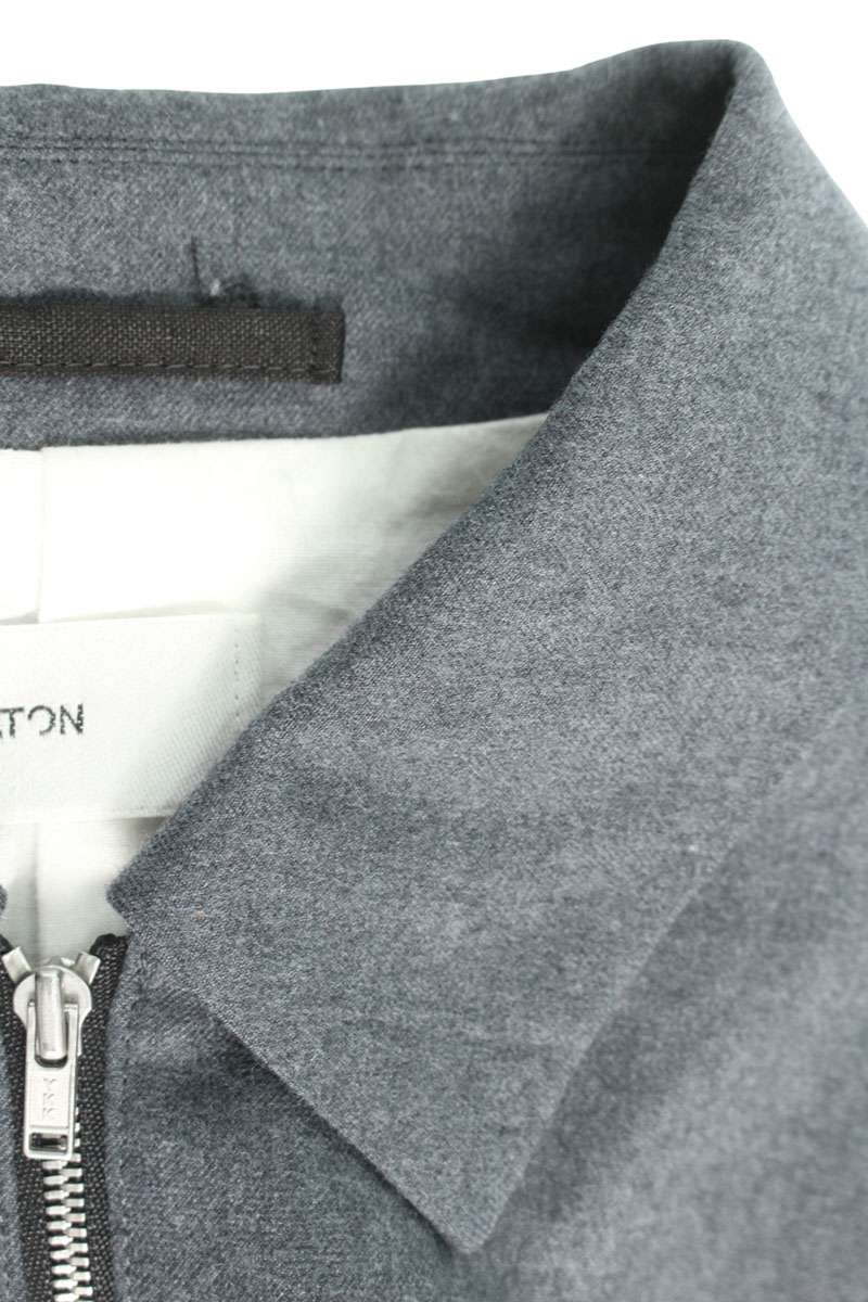 ATON Zip-Up Wool Blouson Gray Size 6