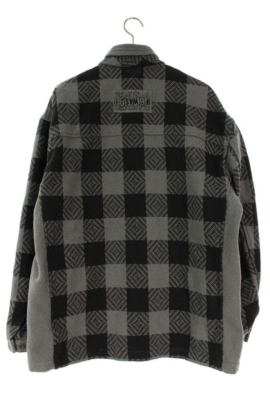 TENDERLOIN Buffalo Check Melton CPO Jacket Gray Size XL