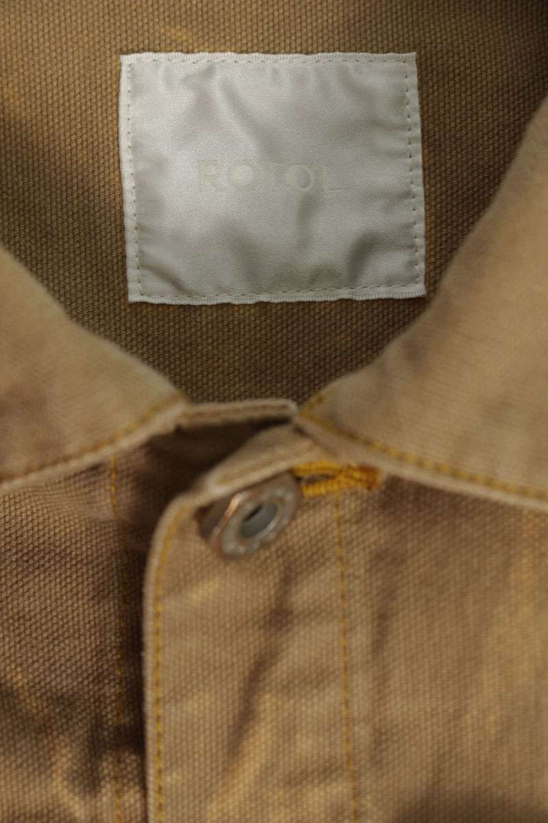 ROTOL 25SS Brown Cotton Double Seam Jacket Size M