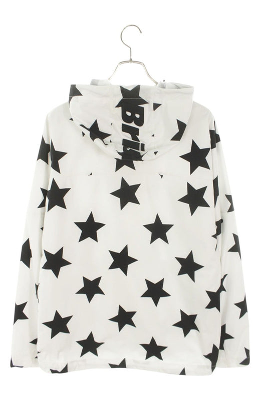 F.C.R.B Print Jacket White x Black Size XL