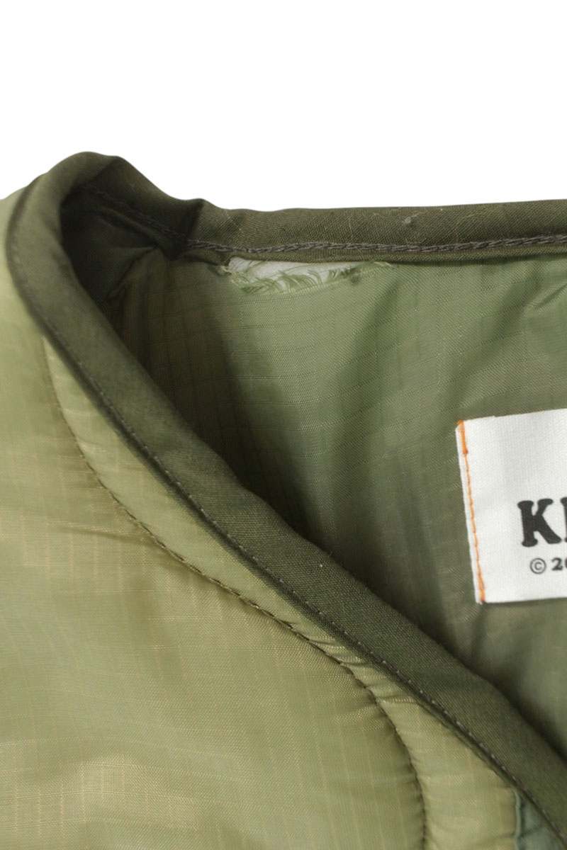 KKKKKK Sequin Quilted Liner Jacket Khaki Size M