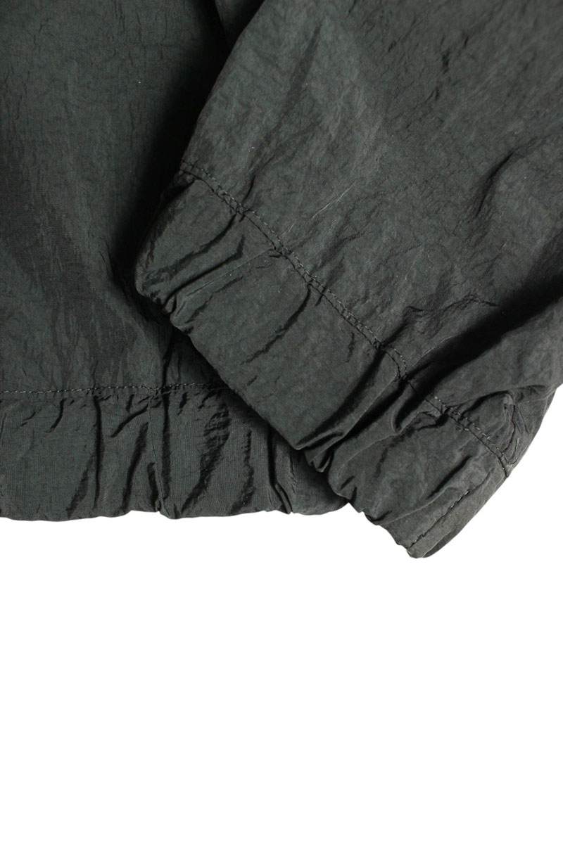 ATON Hand-Dyed Nylon Coach Jacket Black Size XL
