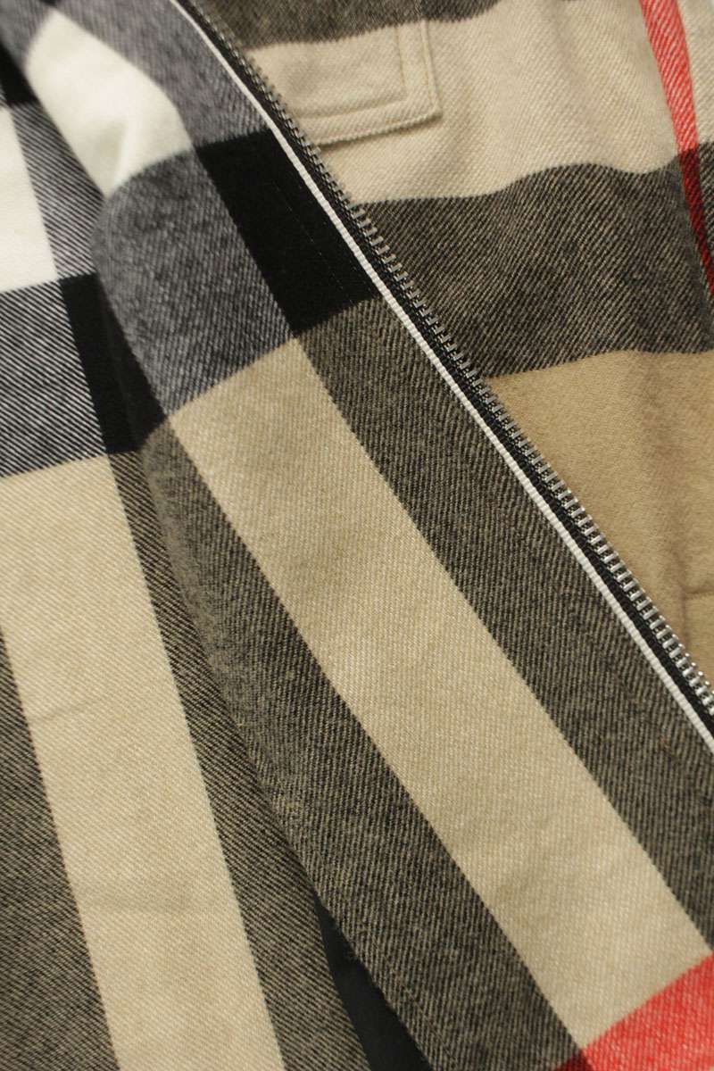 Burberry Brown Check Zip Blouson Size XS