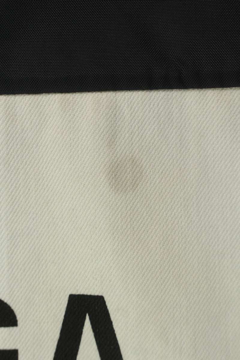 Balenciaga Logo Print Denim Blouson Black x White Size 36