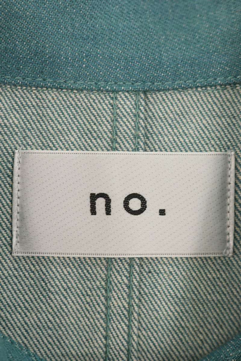 no.number 22FW Green Denim Coverall Jacket Size S