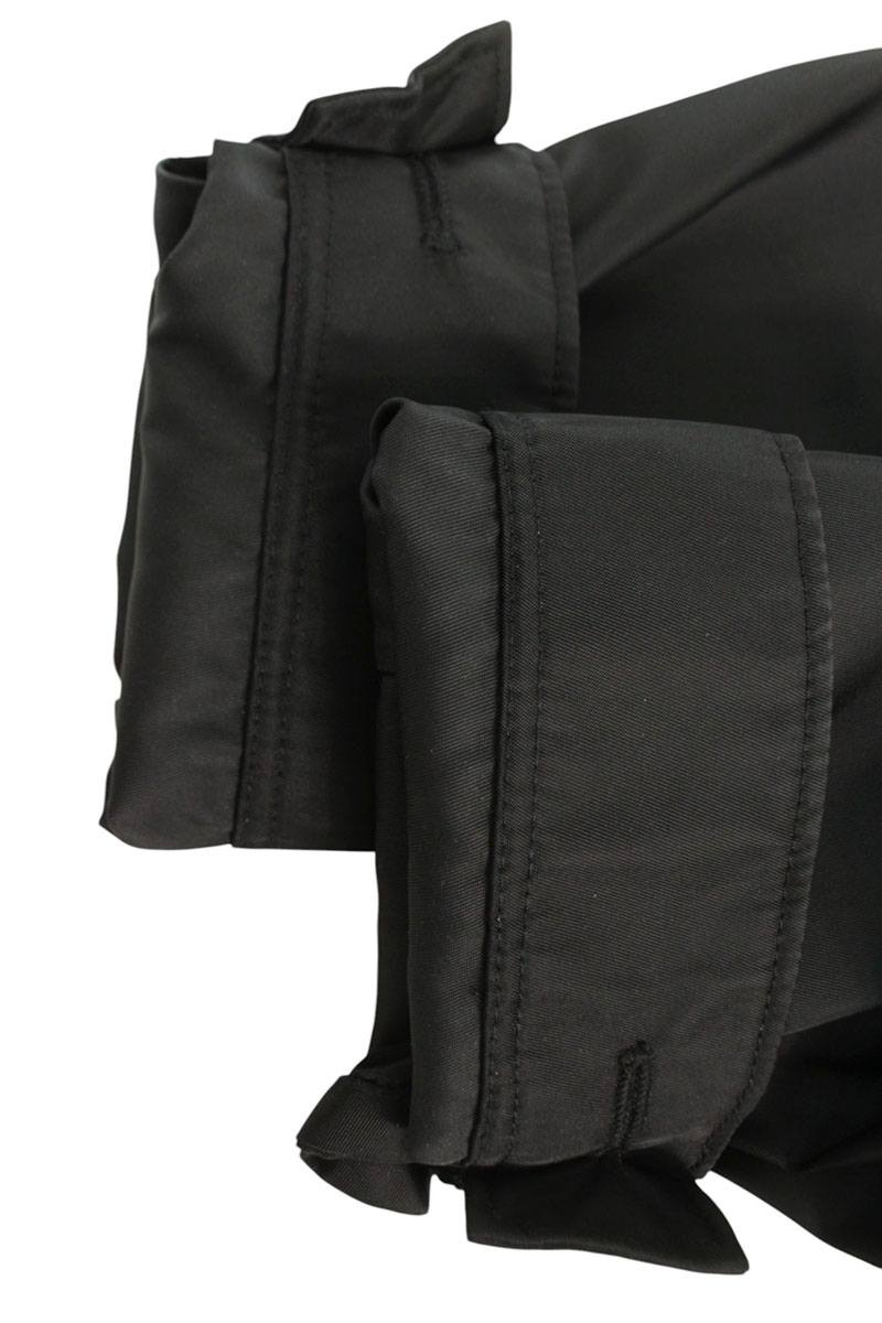 PRADA Re-Nylon Triangle Logo Plate Zip Blouson Black Size S