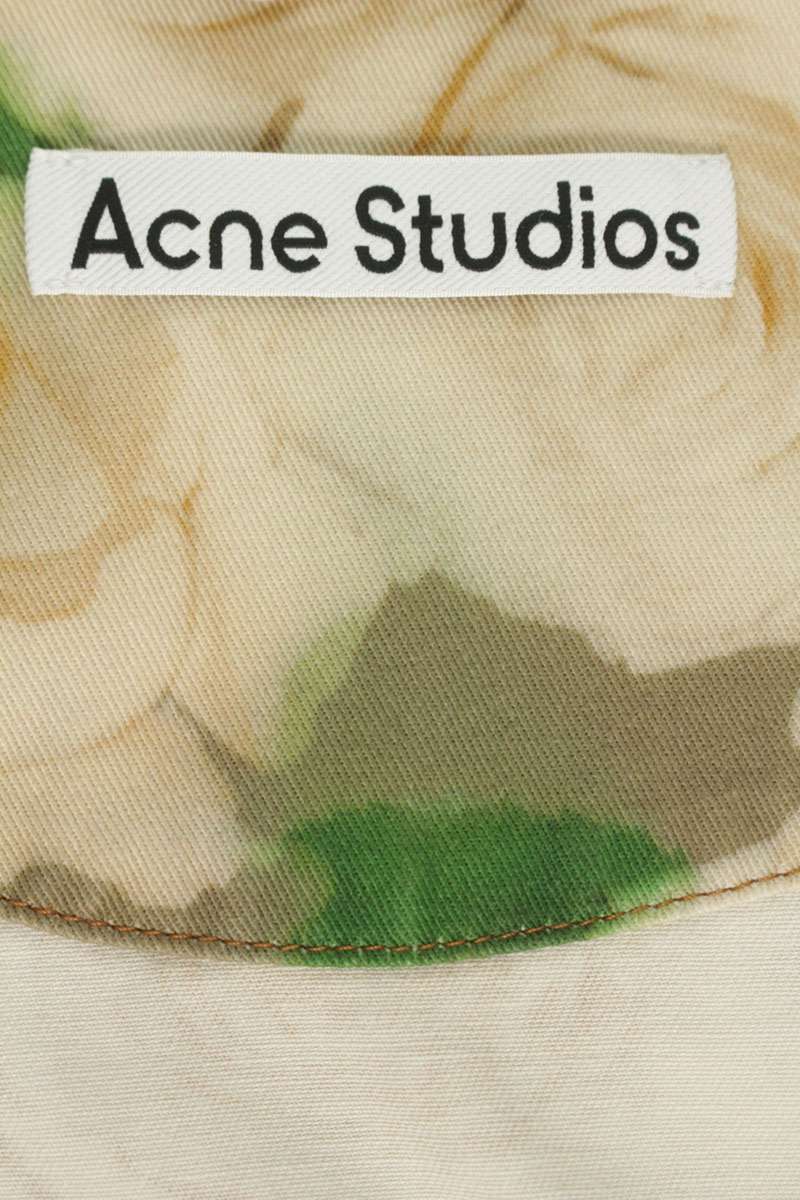 ACNE STUDIOS Floral Pattern Cotton Jacket Beige Size S