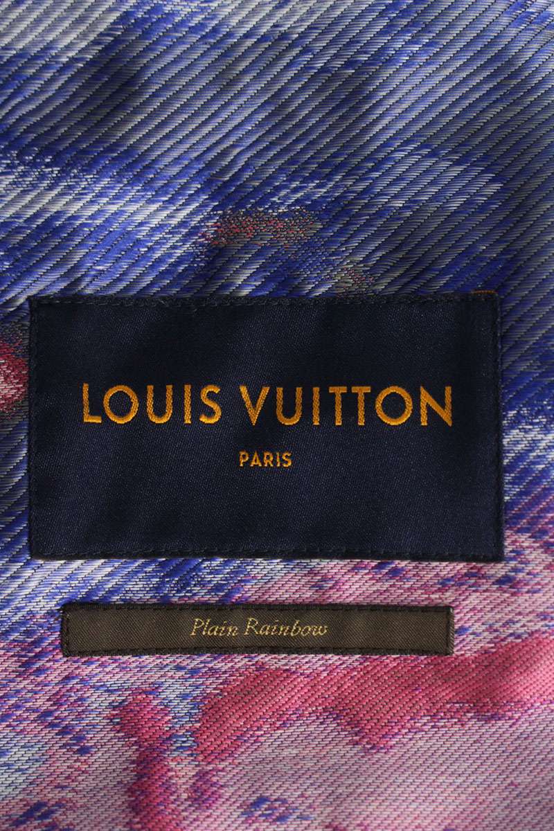 LOUISVUITTON Hooded Graphic Windbreaker Blouson Multi Size L