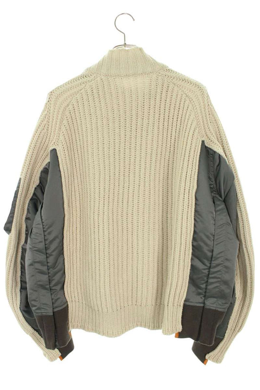 Sacai Wool Blouson Gray x Green Size 3