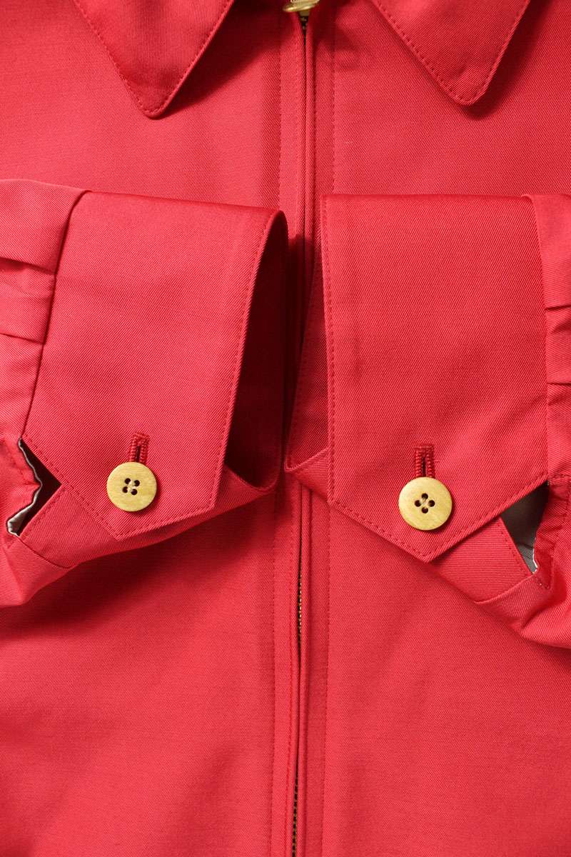 VISVIM 26SS Logo Embroidered Swing Top Blouson Red Size M