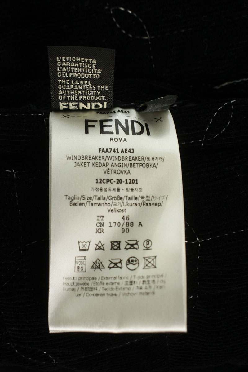 ANREALAGE 21SS Fendi Reversible Jacket Wht/Blk Size S