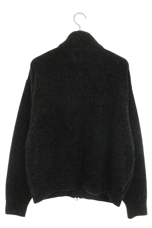 YOKE 25FW Boucle Knit Zip Blouson Black Size M
