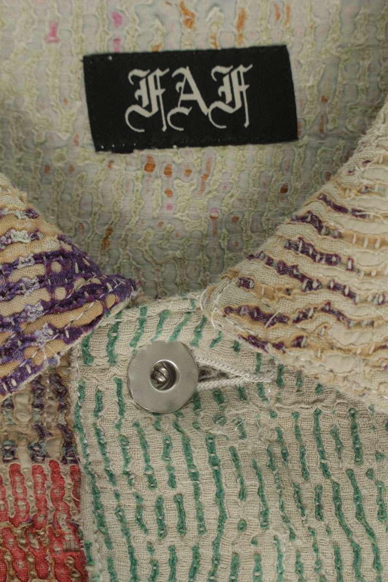 FAF SS26 Kantha Quilt Multi-Stitch Blouson Multi Size S