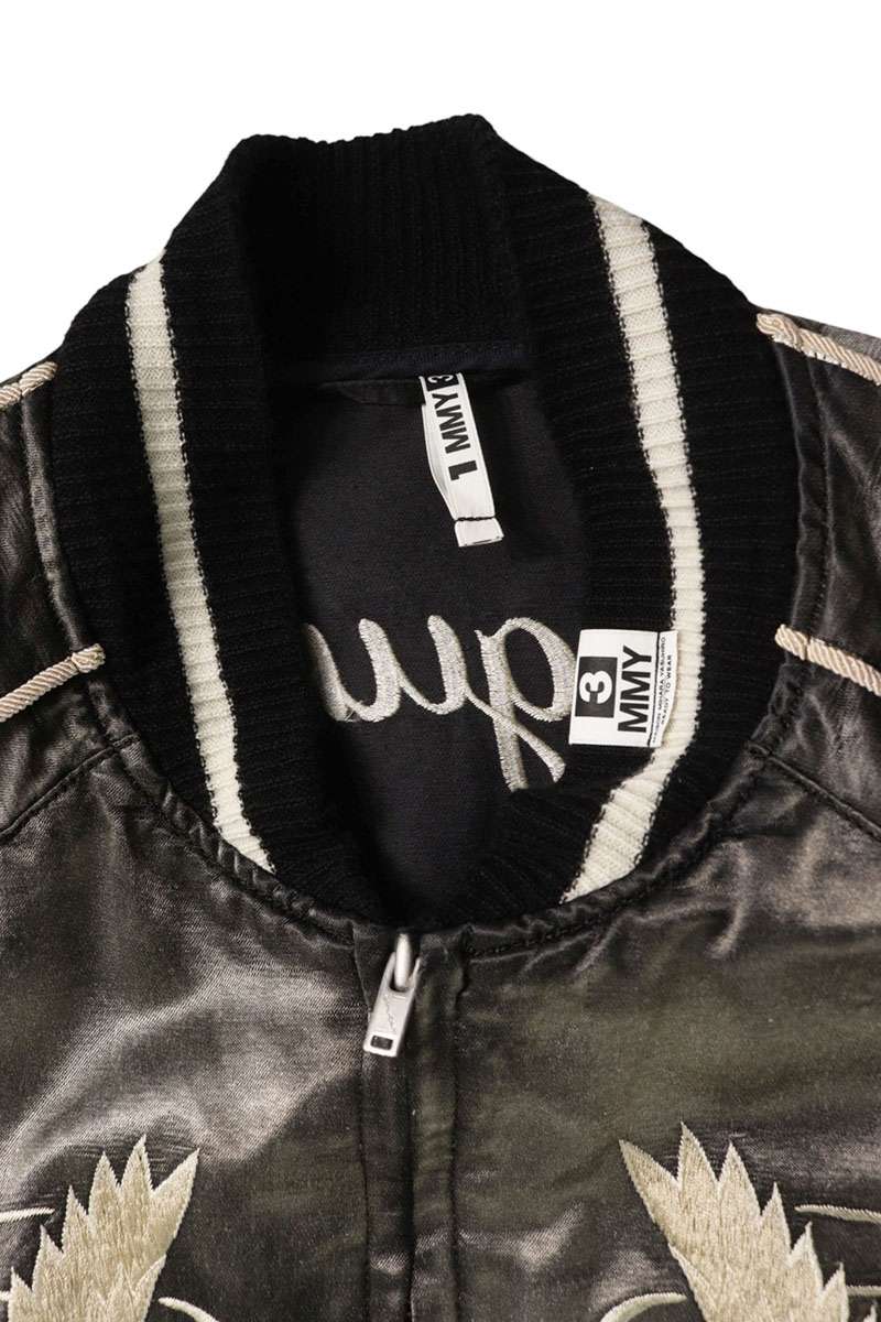 MIHARAYASUHIRO Distressed Souvenir Jacket Black Size S