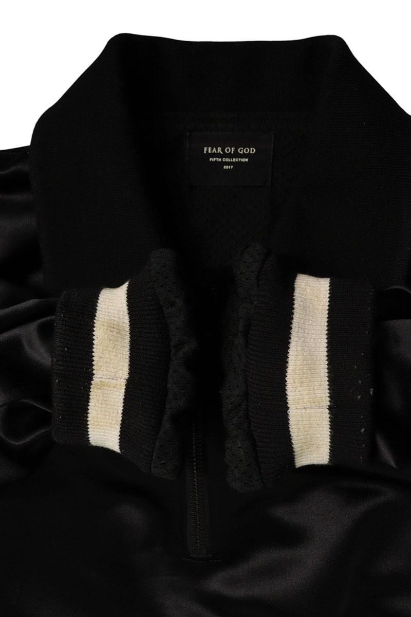 FEAR OF GOD Fifth Collection Back Logo Half Zip Satin Size S