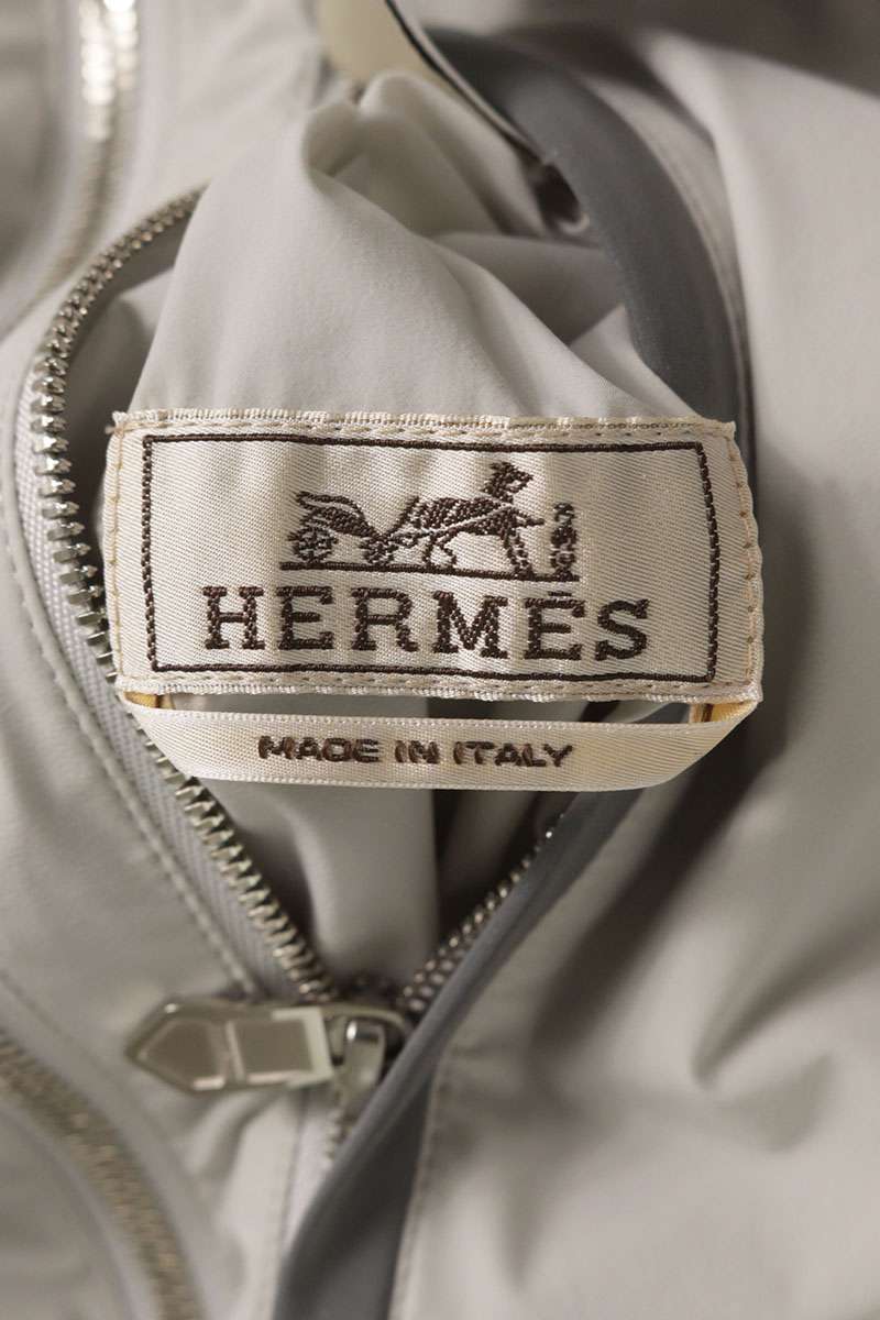 HERMES Hooded Reversible Nylon Blouson Multi Size S