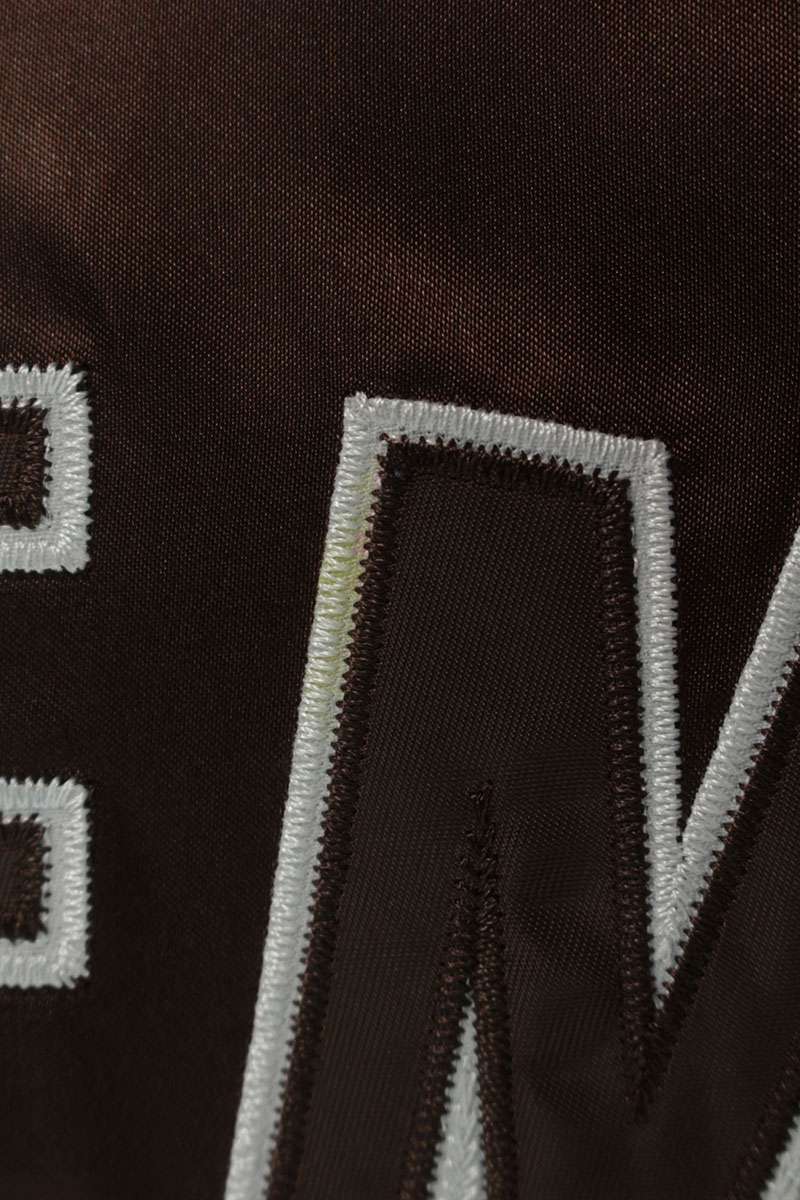 SUPREME 26SS x Champion Satin Varsity Jacket Brown Size M