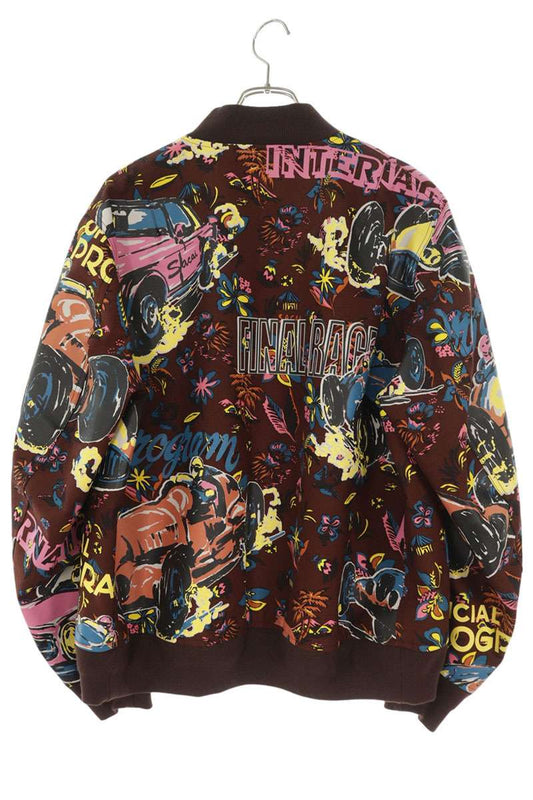 Sacai Tropical Print Bomber Jacket Red Size M