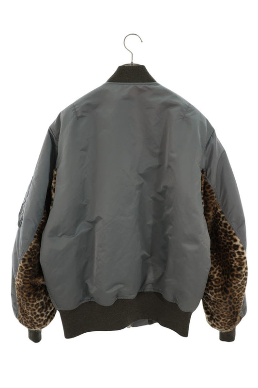 WACKO MARIA 24FW Leopard MA-1 Flight Jacket Gray Size XL