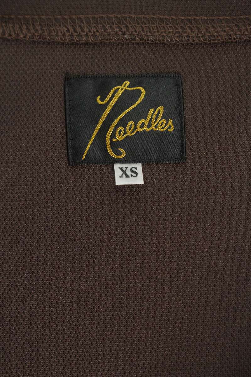 Needles Logo Embroidered Track Jacket Brown Blue Size XS