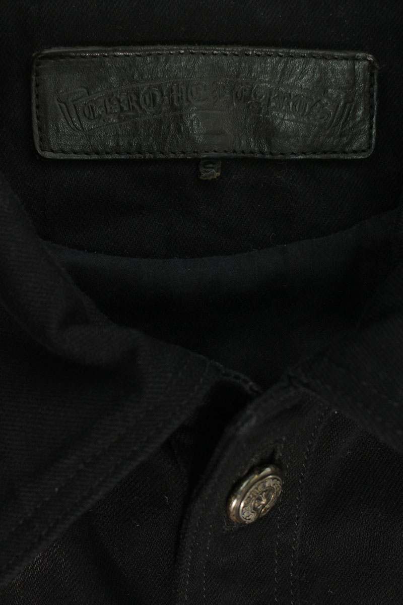 Chrome Hearts HUNTING JACKET Horseshoe Button Denim Size S