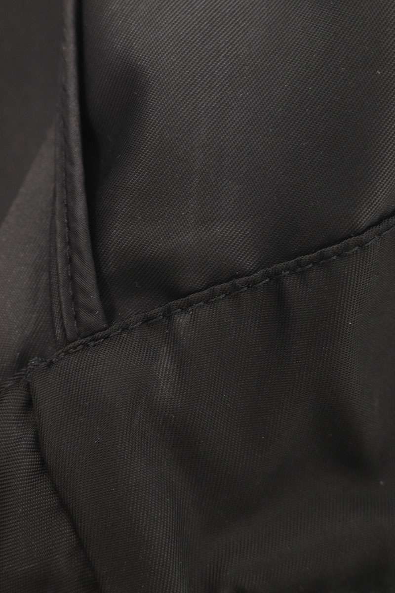 PRADA 18AW Triangle Logo Nylon Anorak Black Size M