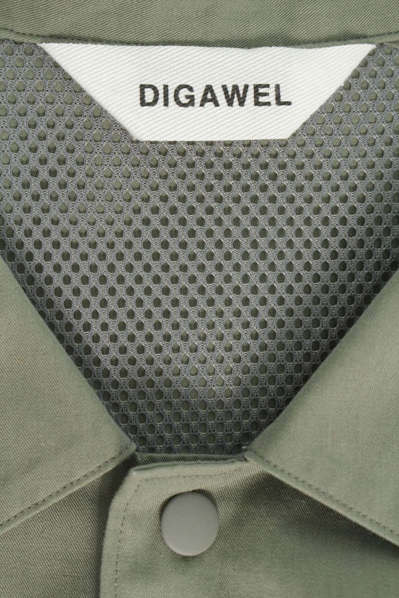 DIGAWEL Short Sleeve Coach Shirt Jacket Green Size M