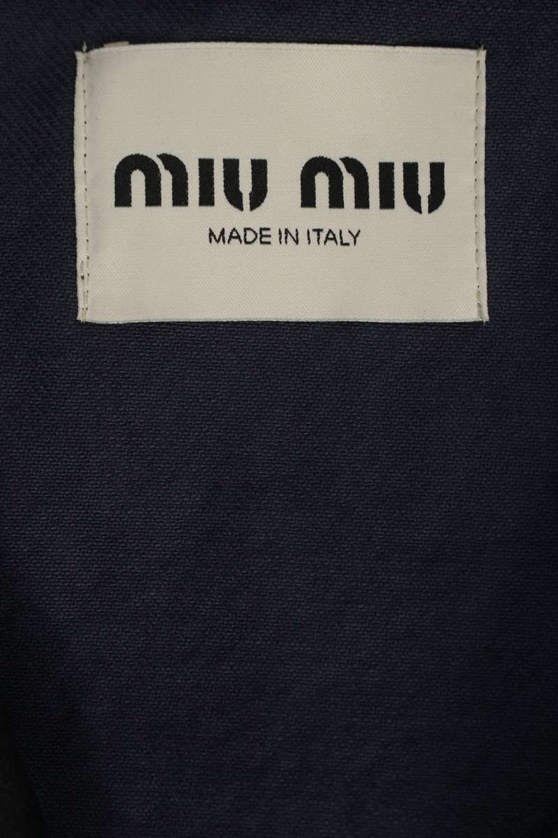 miumiu 26SS Single-Breasted Leather Lapel Jacket Size S